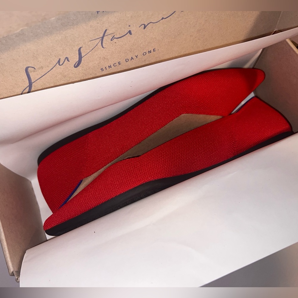 Rothy's Point Bright Red size 10.5